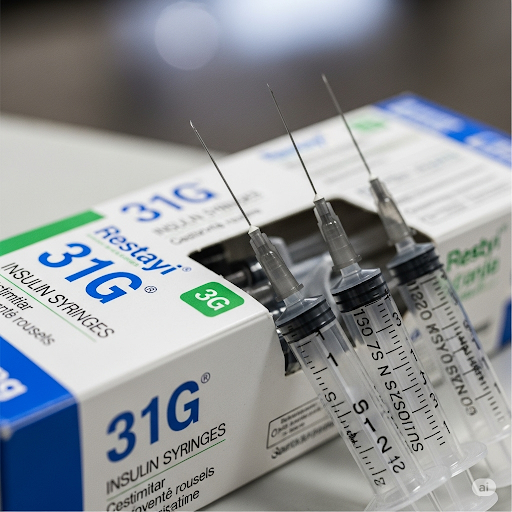 31G Syringes 20 Pack 0.5mL Domestic USA
